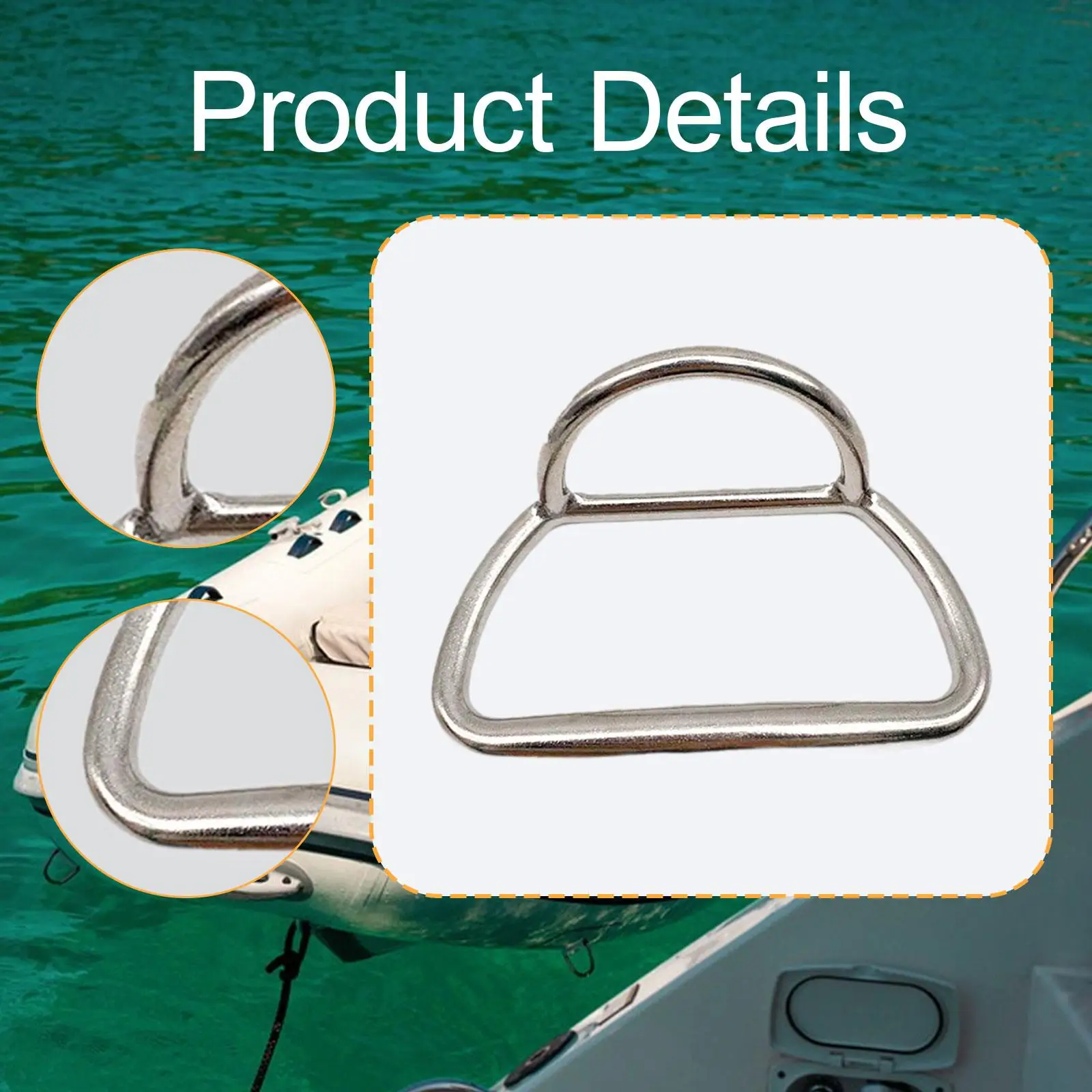 Inflatable Boat Fixed Handle Easy to Install, Boat Accessories, Replace, Boat Towing Ring