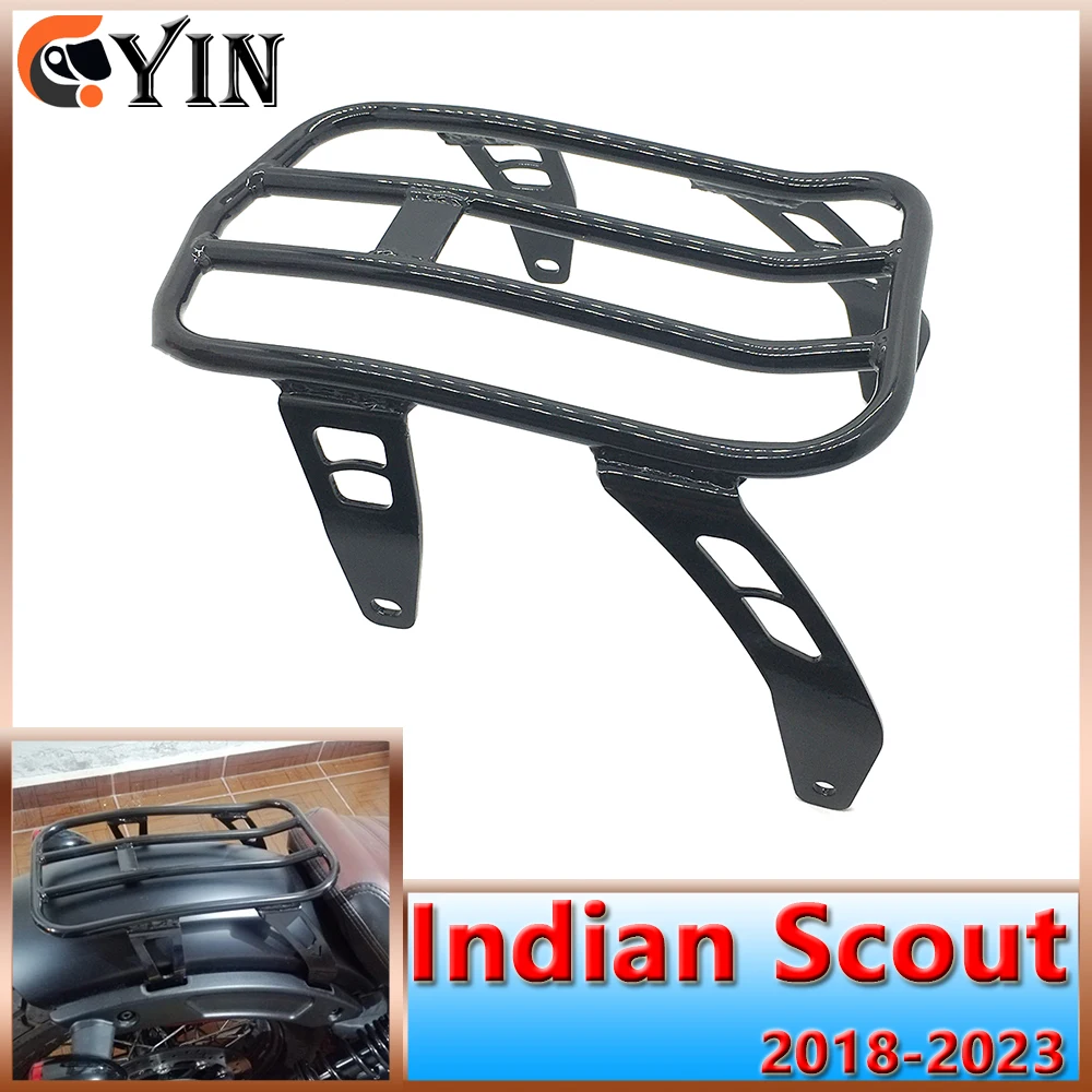 

For Indian Scout Bobber Sixty Twenty 2018-2023 18-23 Motorcycle Accessories Luggage Rack Steel Support Rear Seat Fender Shelf