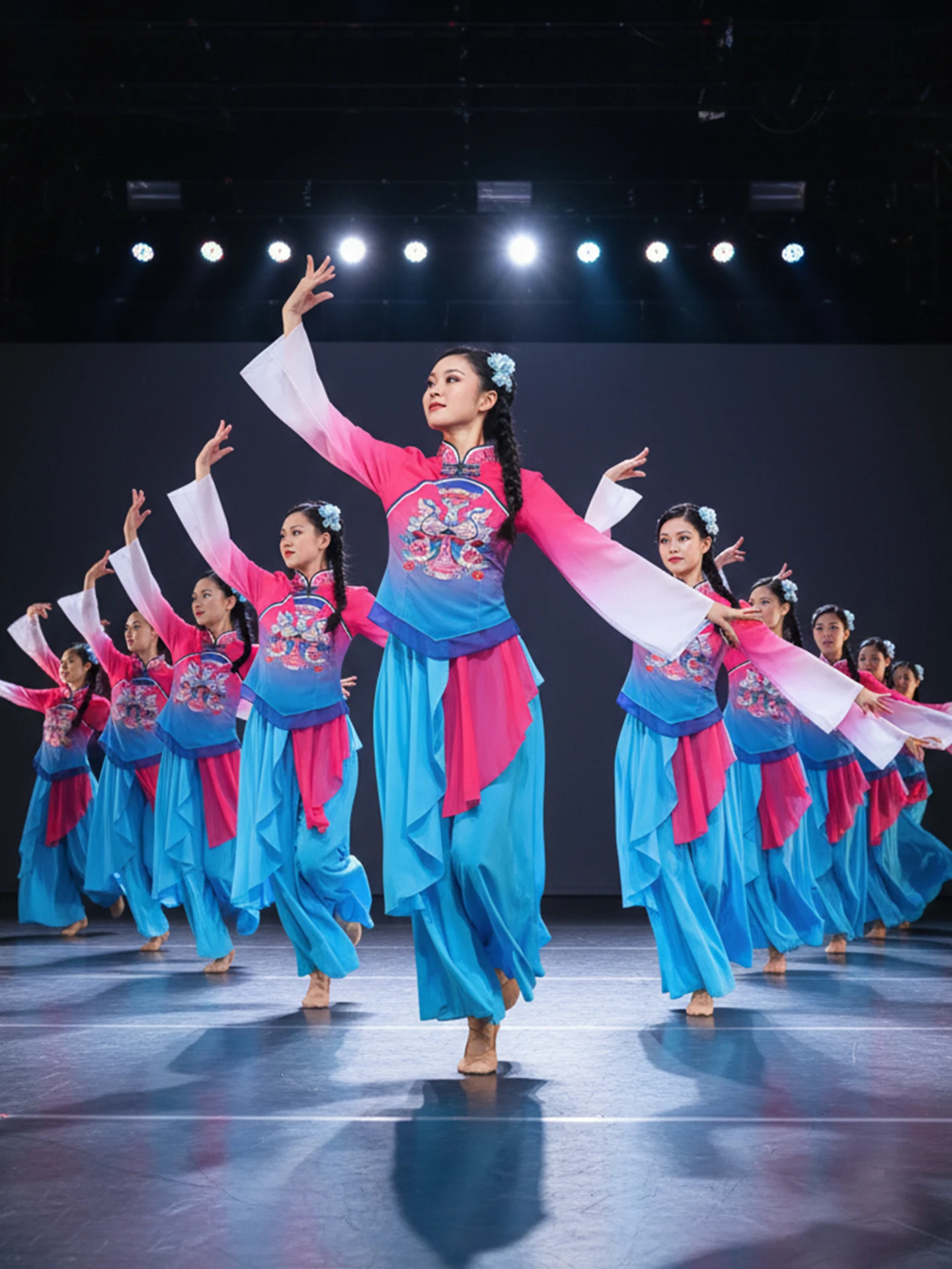 

New 2026 Women's Northeast Jiangsu Yangge Dance Costume Classical Dance Sle Festival Performance Outfit Polyester Material