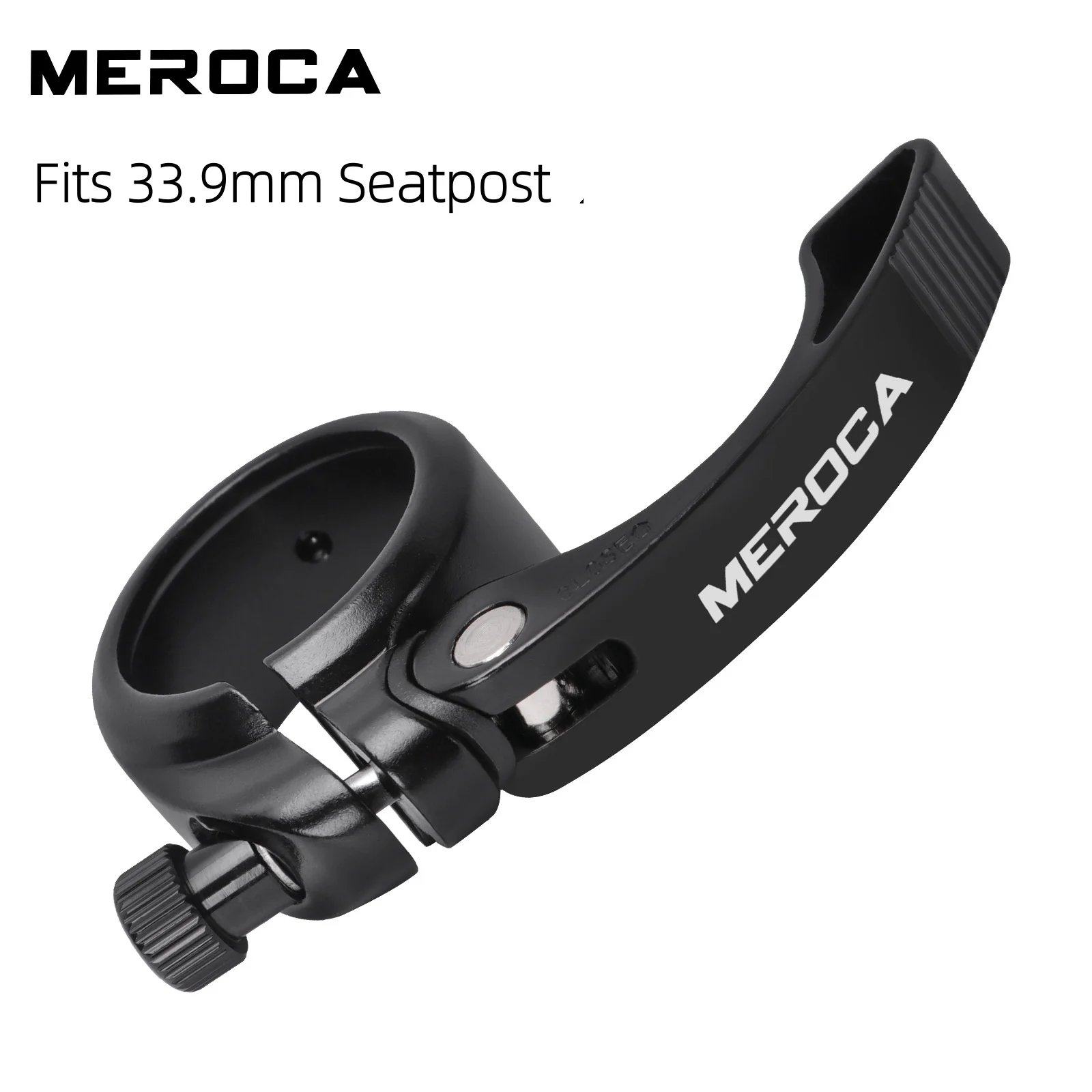 MEROCA Lightweight Quick Release Seatpost Clamp 41mm CNC Aluminum For 33.9mm Seatpost Folding Bike Seat Tube Lock Clips