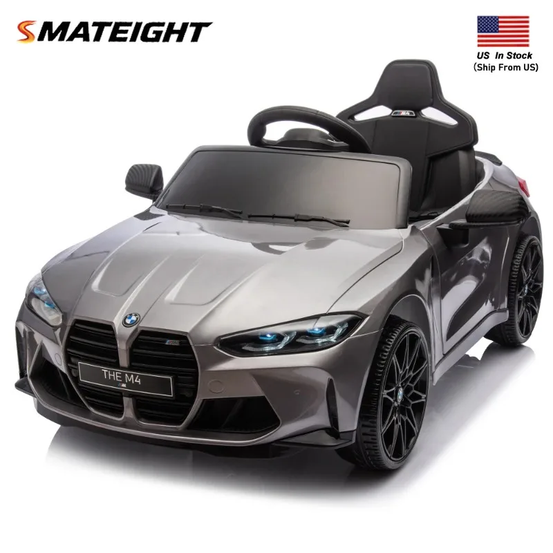 12V Kids Ride On Car with Remote Control 3 Speeds LED Lights Bluetooth MP3 USB Power Display Pull Handle Wheels Toy Vehicle