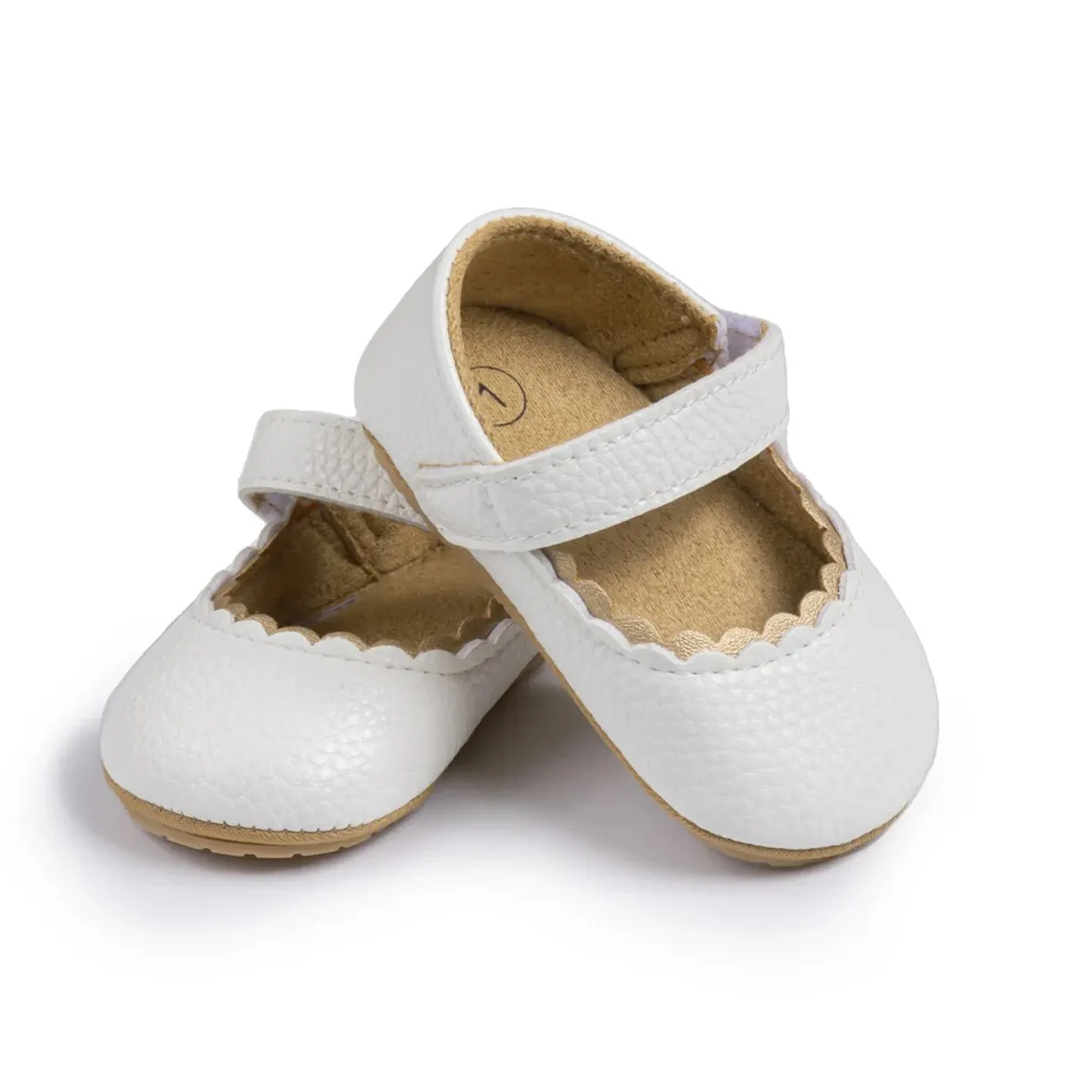 Meckior Baby Girl Shoes PU Leathers Princess Lace Casual Shoes Soft Rubber Sole Newborn Toddler First Walkers Crib Shoes