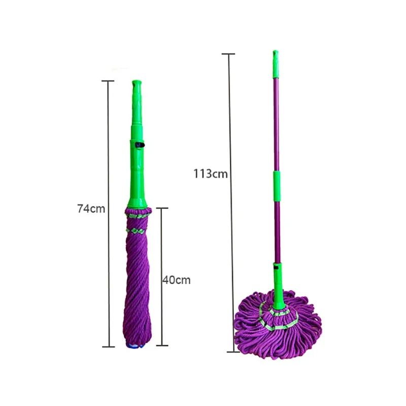 mop No need to wash the mop by hand Twist water mop Rotary mop cleaning tool foldable mop