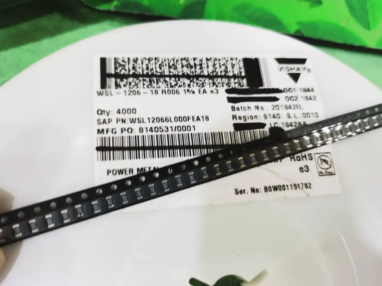 

20 шт./лот WSL12066L000FEA18 1206 6L0 0,006R 0,5 Вт чипы электронные новые