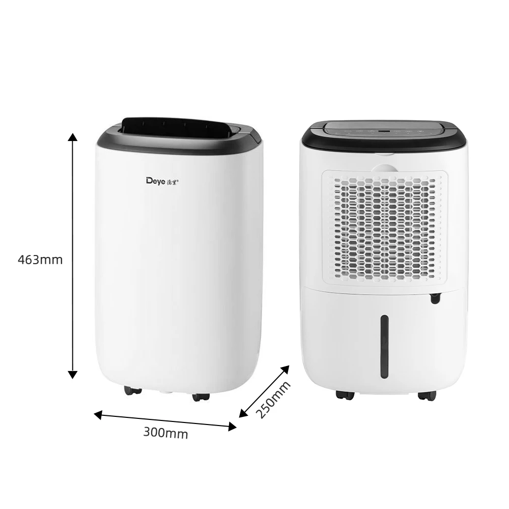 DYD-S12C مزيل الرطوبة المنزلي منخفض الضوضاء سعة 12 لترًا، مجفف هواء تجاري محمول ومزيل الرطوبة