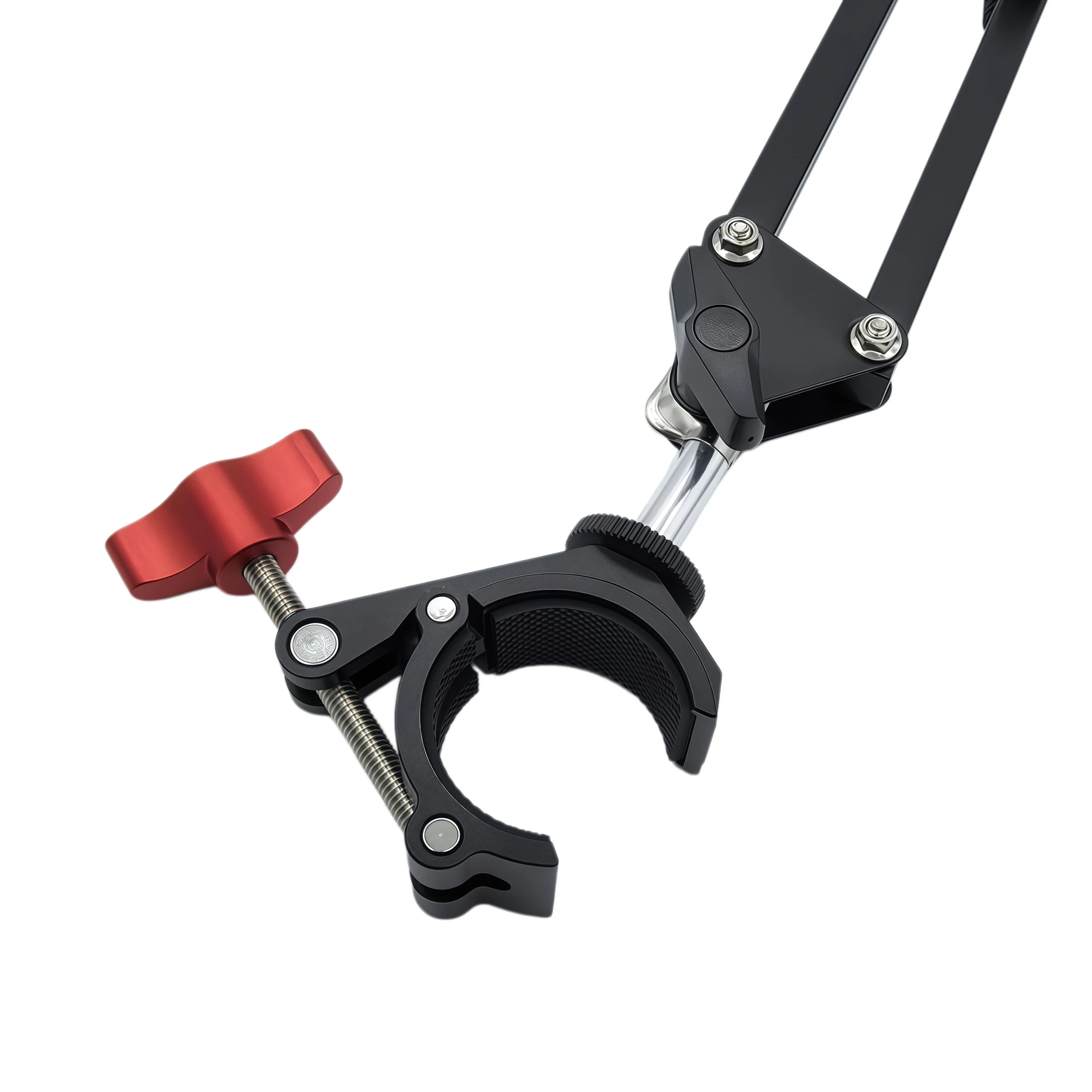 Universal 360 ° Verstellbarer Mikroskopständer mit 4kg Gewichtsbasis, Metallarmhalterung und 3 Klemmen - Dritte Hand für Lötarbeiten, Hitzebeständig – Detail 13