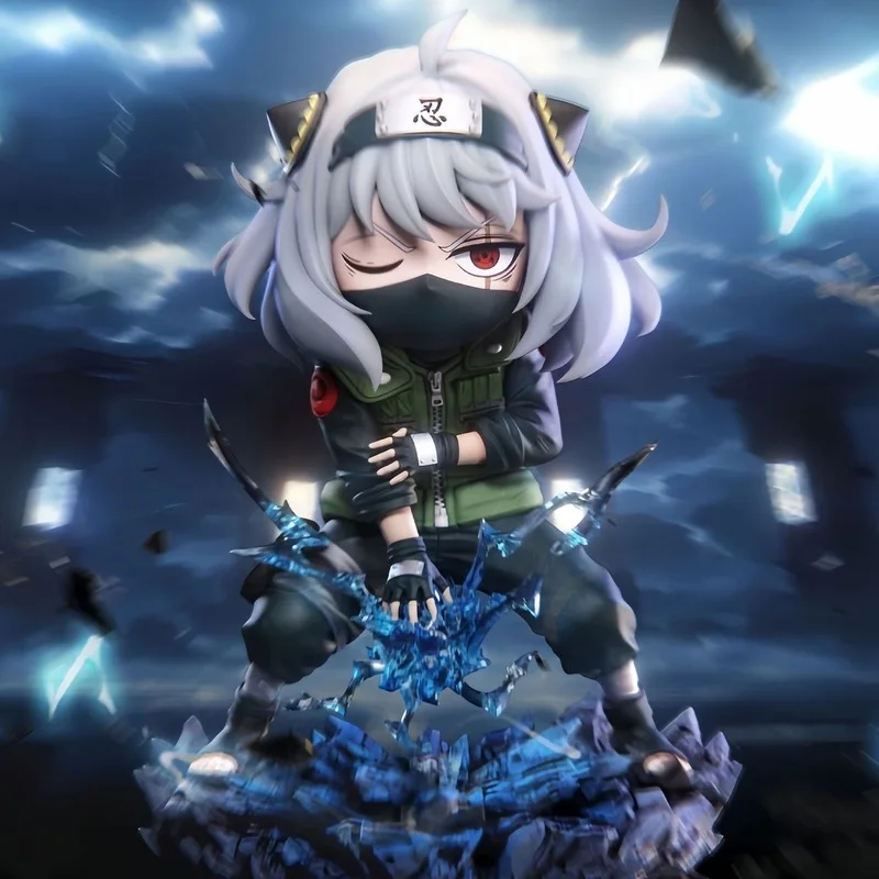 

19cm Anya Cos Kakashi Double Head Interchange Anime Figure Spy×Family Model Statue Decoration Pendant Garage Kit Kids Toys Gifts