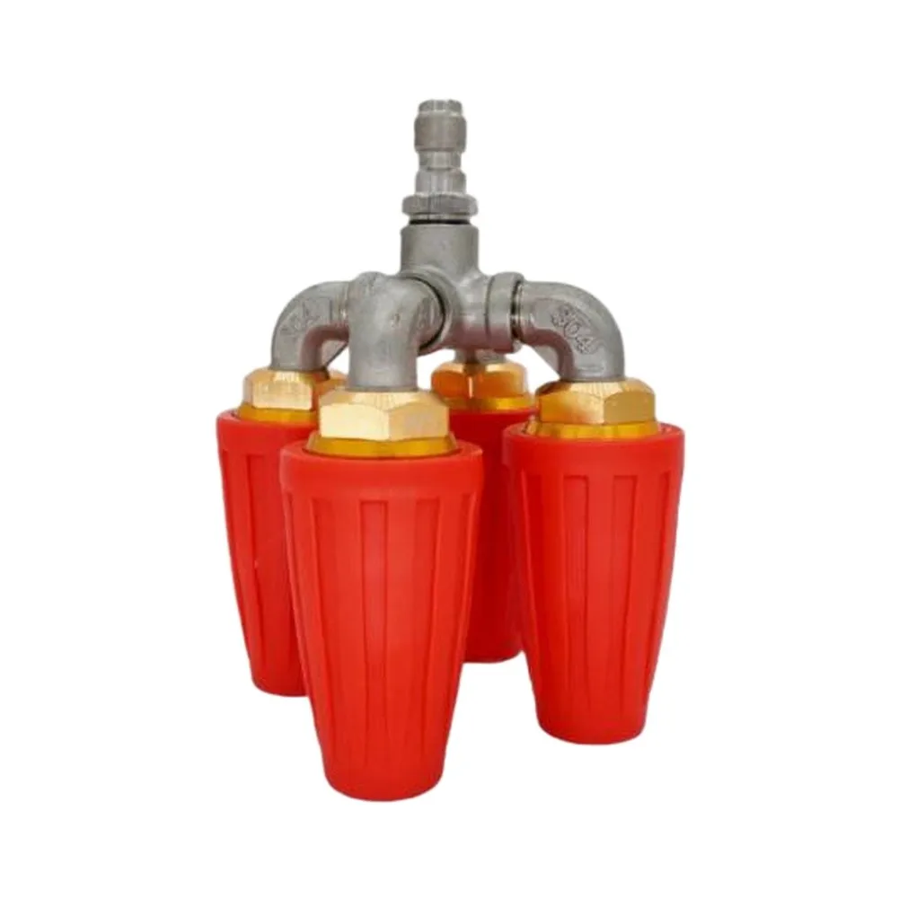 Turbo Nozzle 4 Hole Design for 4000 PSI Pressure Washers 360 Degree Rotation Quick Connect Compatibility All Major Models