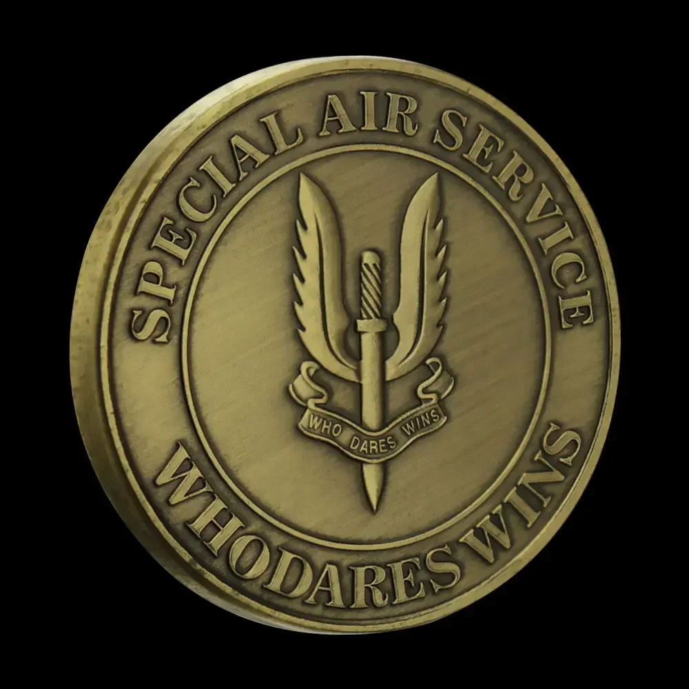 Kill or Capture Army Special Air Service Souvenir Coin Who Dares Wins Bronze Plated Military Veteran Collectible Challenge Coin