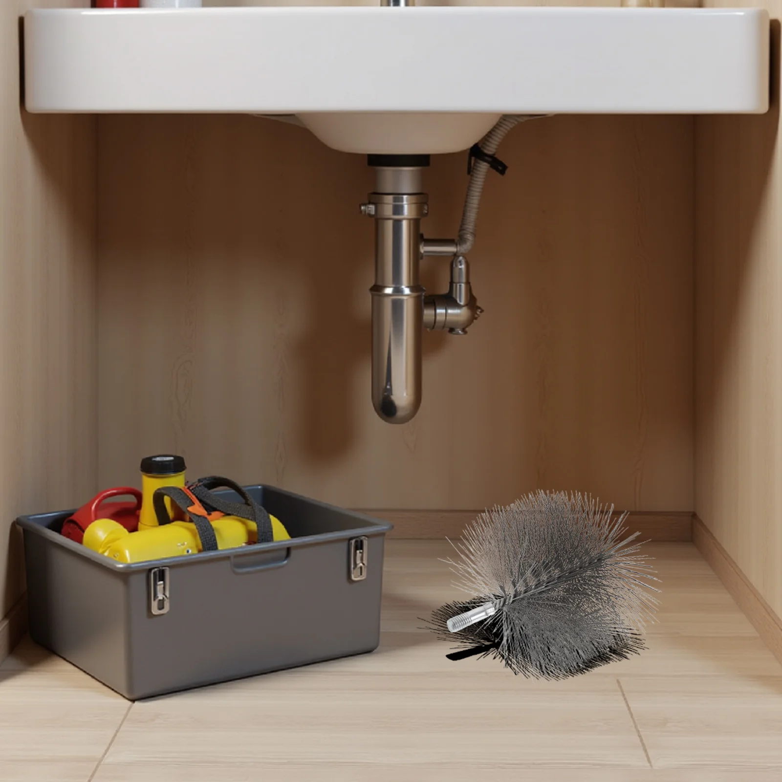 Cabezal de cepillo para chimenea, cerdas de alambre de acero inoxidable para taladro, estufa, tubo, pellets, chimenea de madera, herramienta de limpieza de combustión, cepillo de Metal