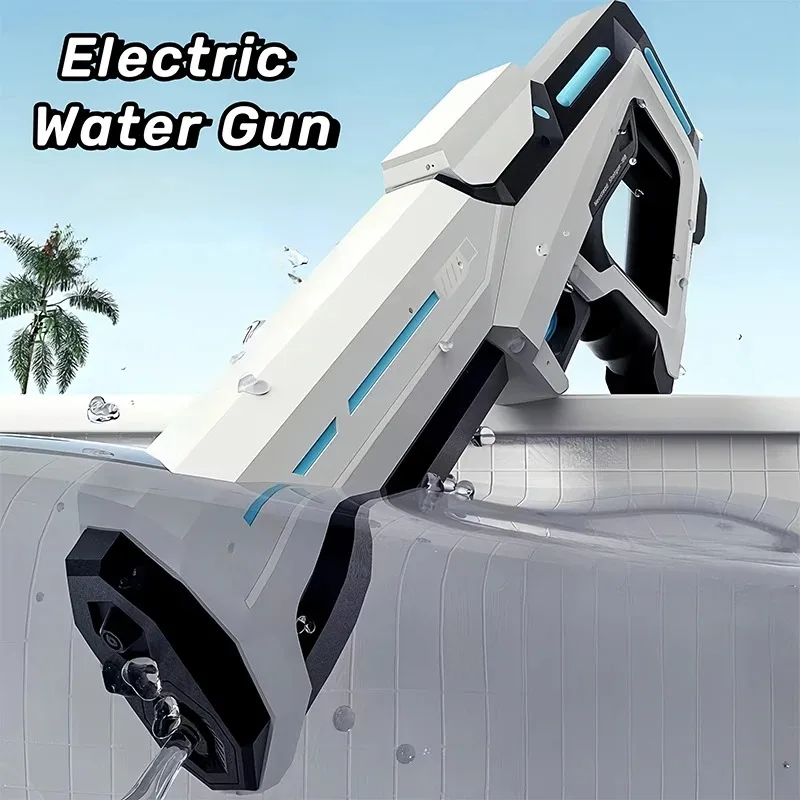 Elektryczny pistolet na wodę dla dzieci pistolety w pełni automatyczne pochłanianie wody Soaker Water Blaster letnie zabawki na zewnątrz zabawki