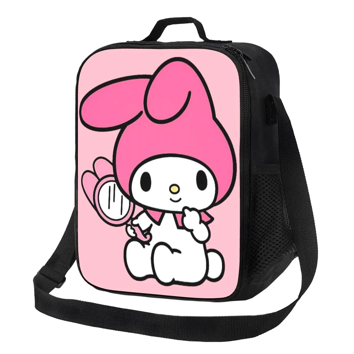 

Custom My Melody Mirror Resuable Lunch Boxes for Women Waterproof Thermal Cooler Food Insulated Lunch Bag Kids School Children