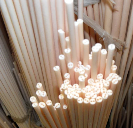 50Pcs 11.7mm Ceramic Insulating Pipes High-Temp Resistant for Electronic Wire Bundles