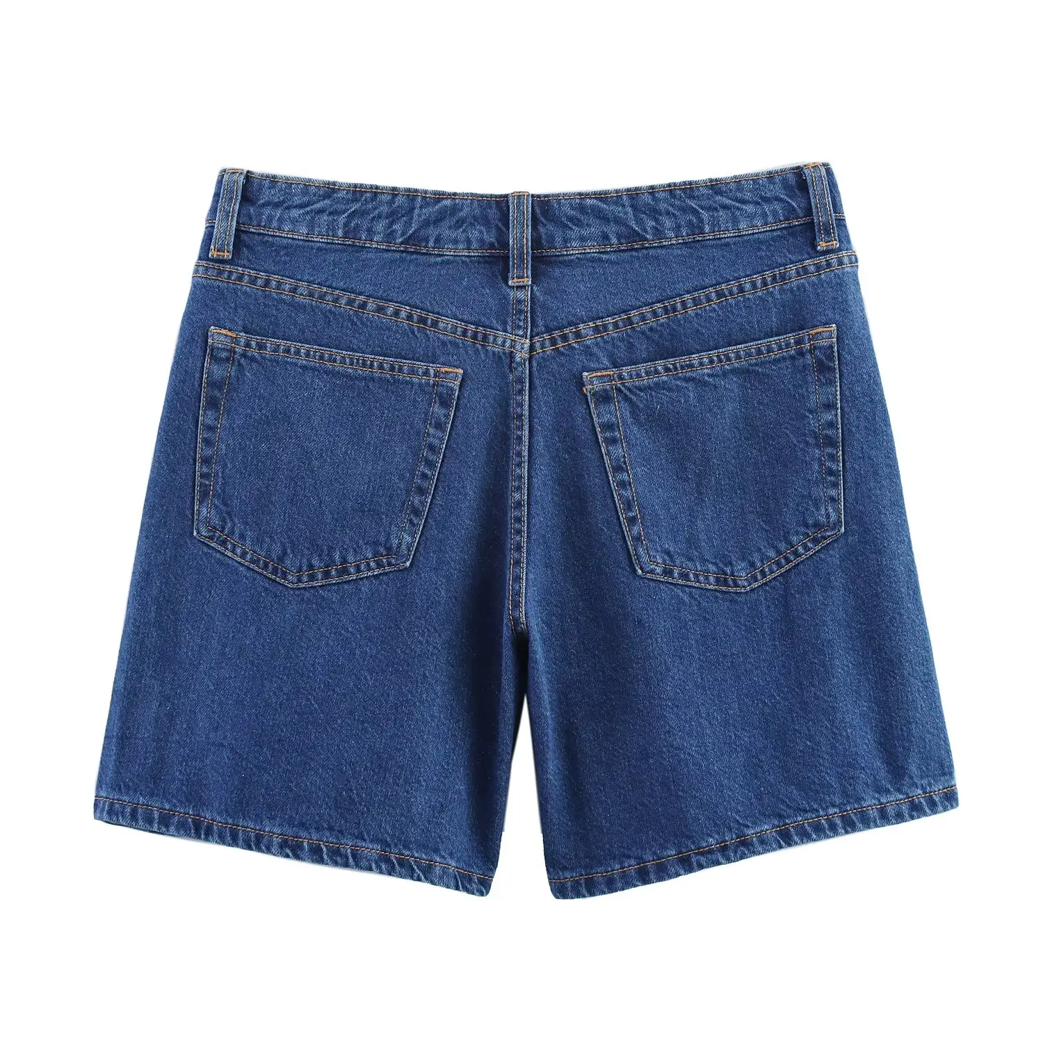 2025 nueva ropa de verano para mujer, moda informal, pantalones vaqueros cortos versátiles, sencillos, cómodos, sueltos, ajustados, de cintura alta