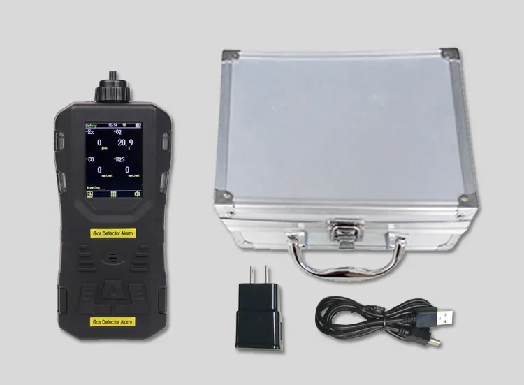 Hot sales multi gas detector 4-in-1 gas analyzer co/co2/o2/h2s/voc/ch4/PID  gas detector