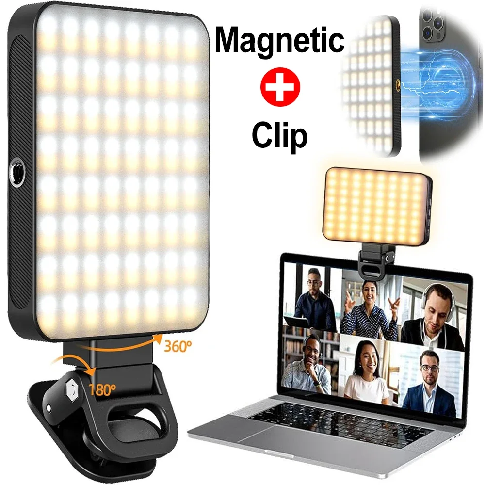 

Magnetic Absorption Fill Light Rechargeable Portable Camera Light LED Lamp for Magsafe IPhone Vlogging Video Selfie Lights
