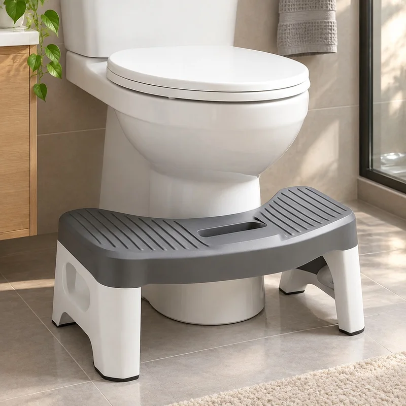 Adjustable Squat Toilet Stool with Ergonomic Design for Kids, Adults, and Pregnant Women