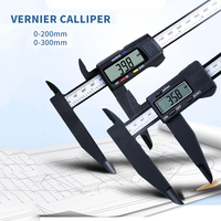 150mm 200mm 300mm 0.1mm Digital Electronic Vernier Caliper jaw long plastic digital caliper micromete DIY measuring tools