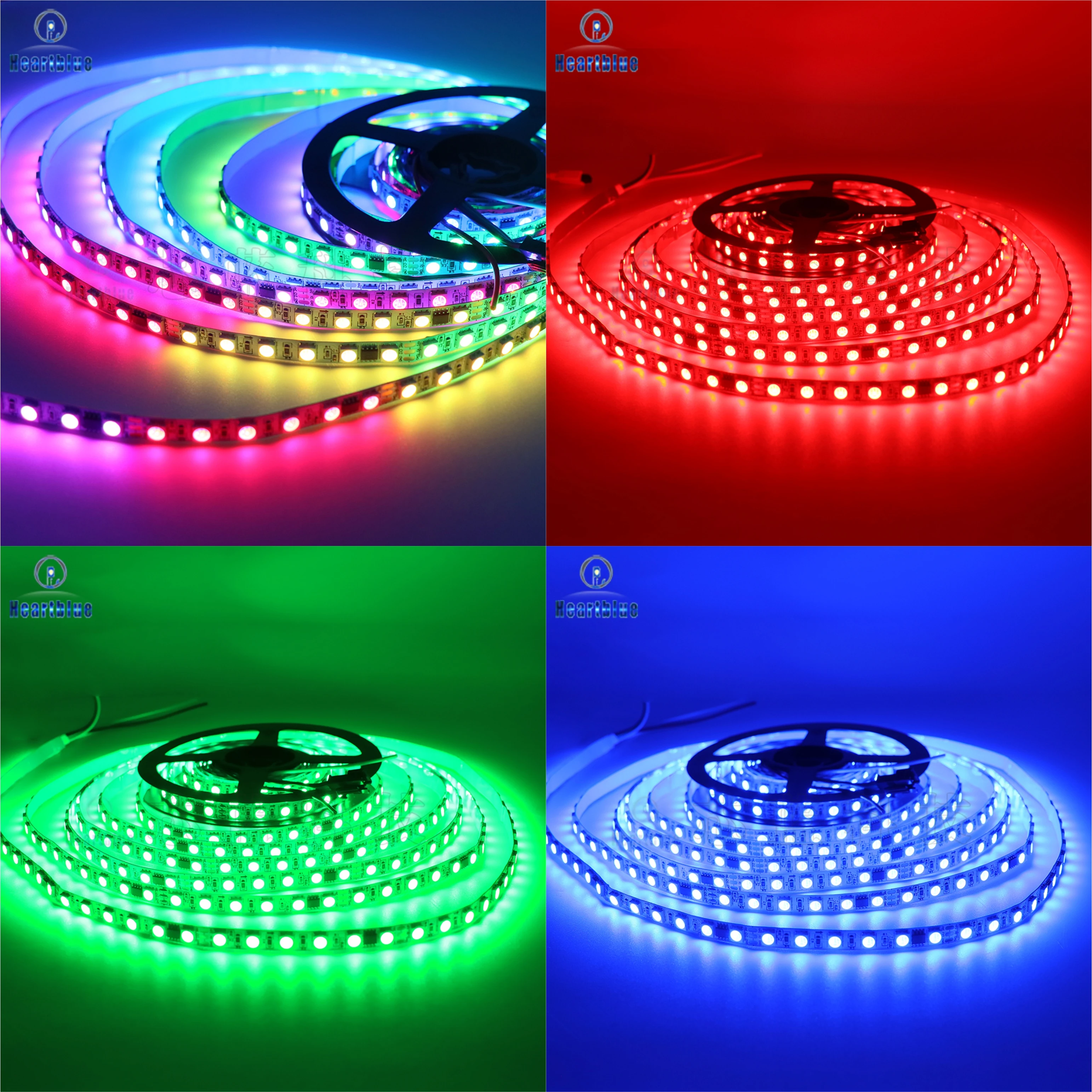 DC24V Color-changing LED strip light, WS2811 model, smart programming function. dazzling ambient light suitable for bars, KTVs