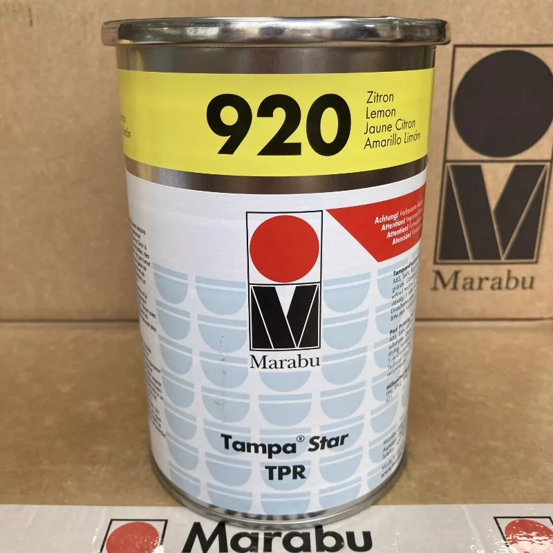 Marabu Genuine German Malebold Ink Plastic Anti-Alcohol TPR920 Lime Yellow High-end Silk Screen Pad Printing Ink