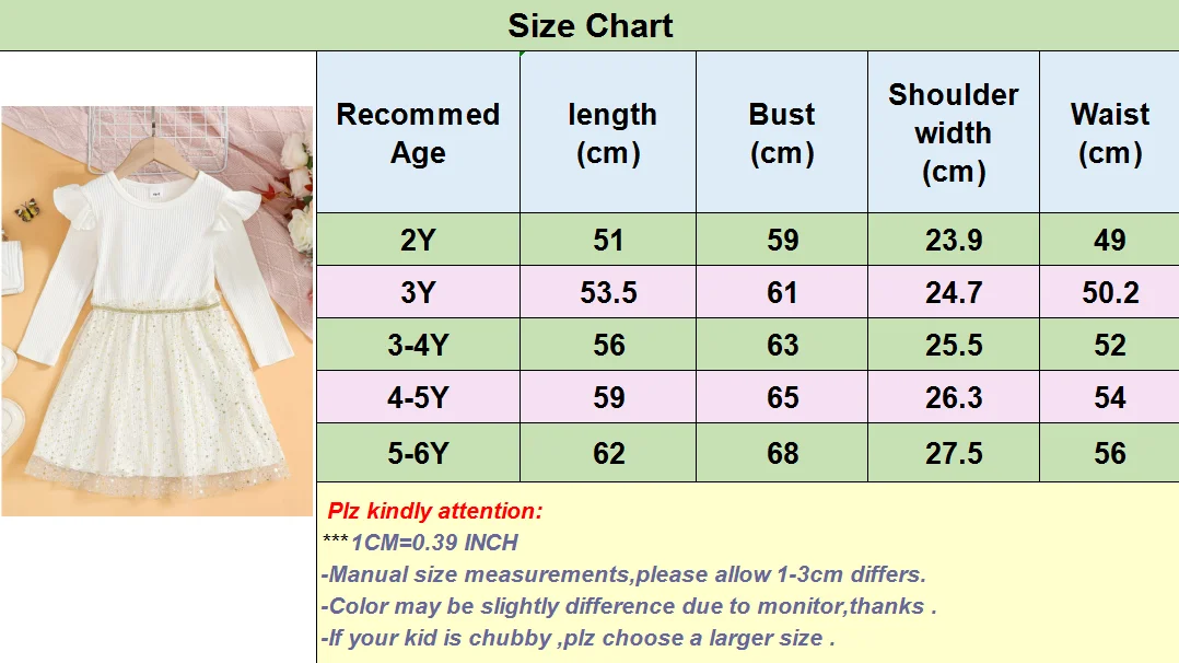 Princess Dress for Kids Girls 2-5Years Apricot Color Long Sleeved Star Print Gauze Dress Spring and Autumn Daily Party Clothing