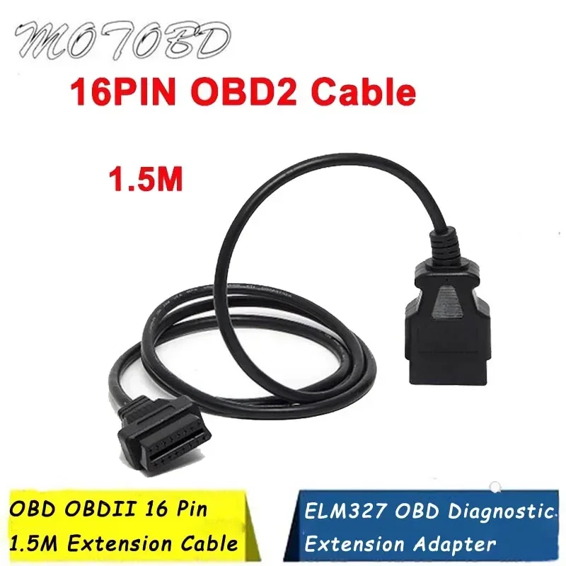 

150 см автомобильный OBD II OBD2 16-контактный удлинительный кабель «папа-мама» автомобильный диагностический удлинитель адаптер для OBD ИНСТРУМЕНТА