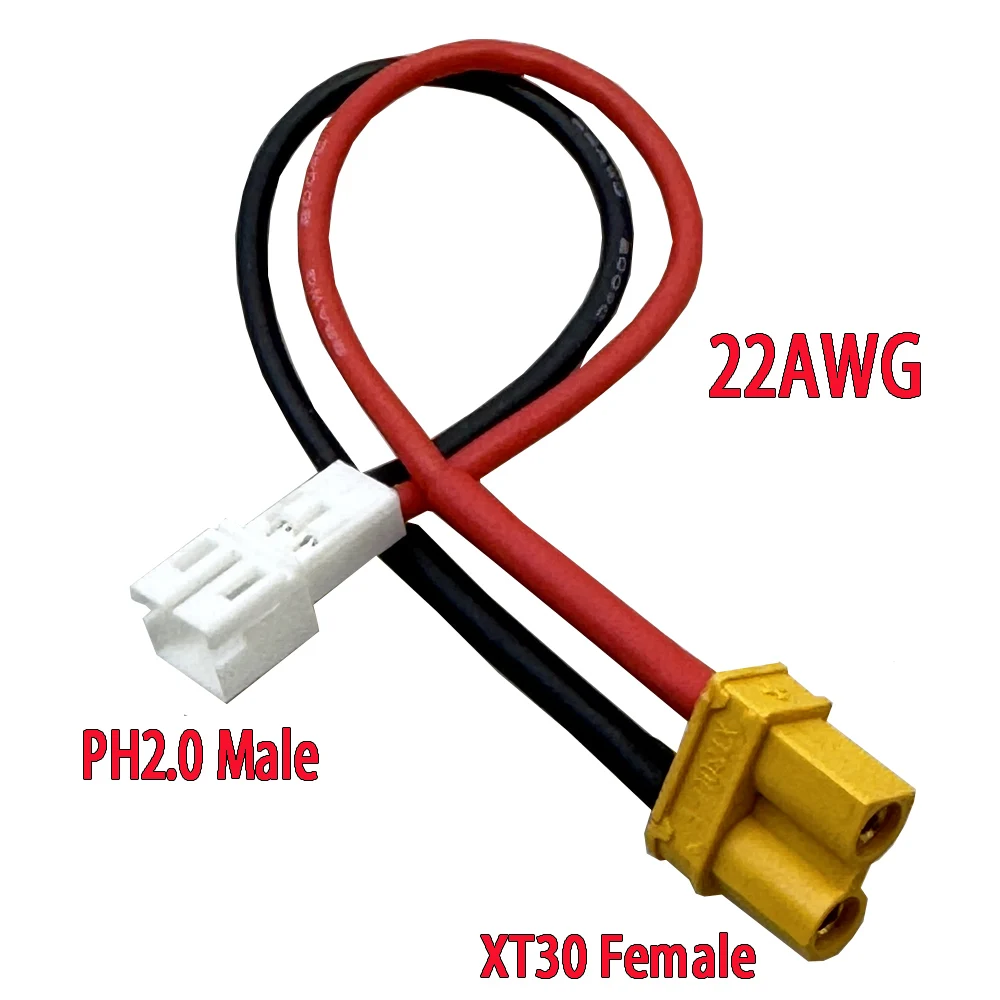 プラグ付きケーブル　CF-BFA ×2個セット　　M80417-5 PH2.0 から XT60/XT30 プラグバッテリー充電アダプタケーブルコード