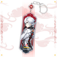 Game Impact Xiao Kazuha Tartaglia Yae Miko Furina Raiden Shogun Pendant Anime Badge Keyring Backpacks Keychains Accessories