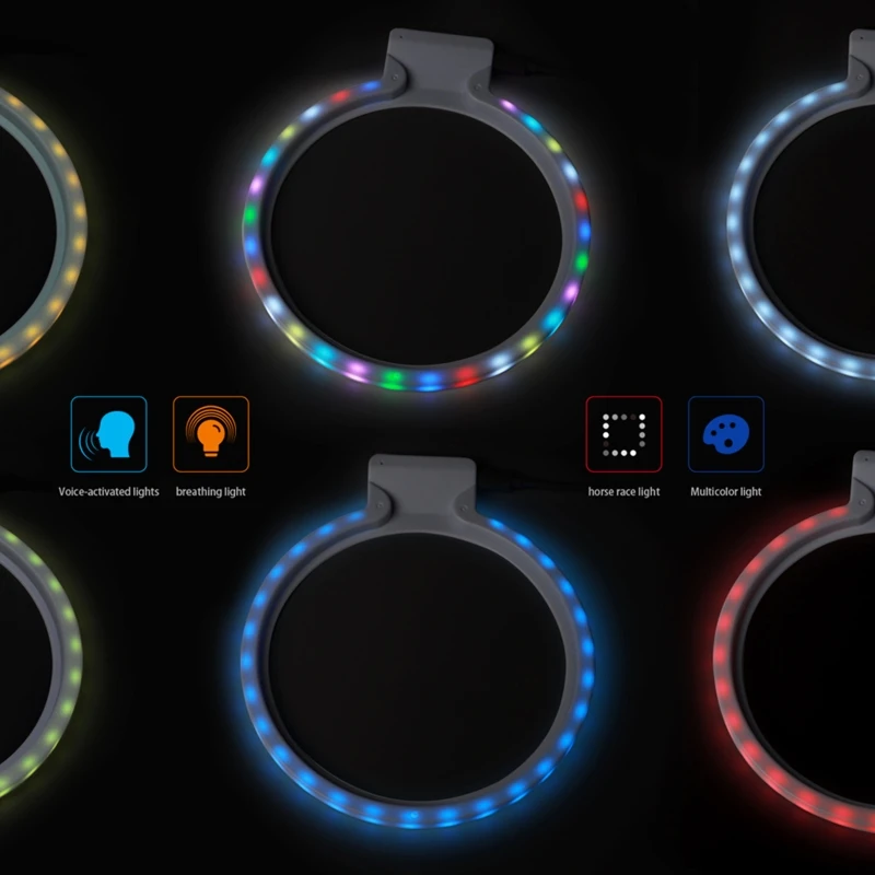 สำหรับ PS5 Host ขาตั้งฐาน LED บรรยากาศ RGB Luminous Light เกมคอนโซลผู้ถือควบคุมอุปกรณ์เสริม