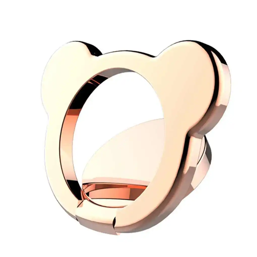 Многофункциональная подставка для кольца в форме мультяшного медведя из цинкового сплава