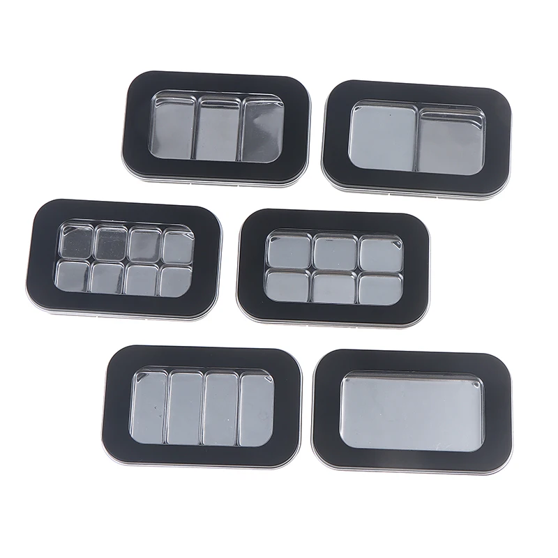 Empty Magnetic Cosmetics Palette With Mirror 1/2/3/4/6/8 Grids Iron Plate Eyeshadow Blusher Lipstick DIY Glitter Makeup Box