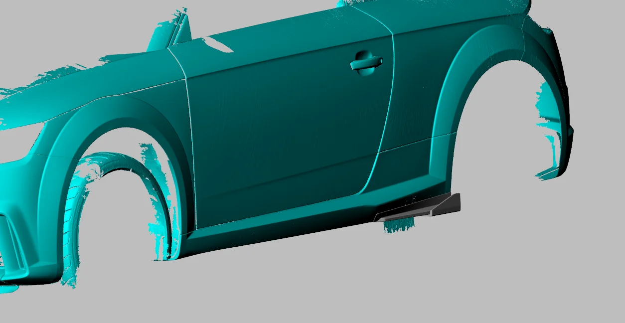 아우디 TTRS TTS TT Sline MK3 8S 2 도어 2015-2018용 탄소 섬유 사이드 스커트