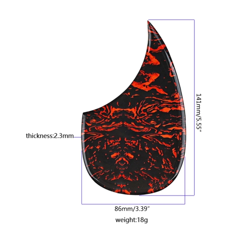 1PC Profession Acoustic Guitar Pick Guard Guitar Scratch Plate Self-Adhesive Pickguard Sticker For Acoustic Guitar Parts 24BD
