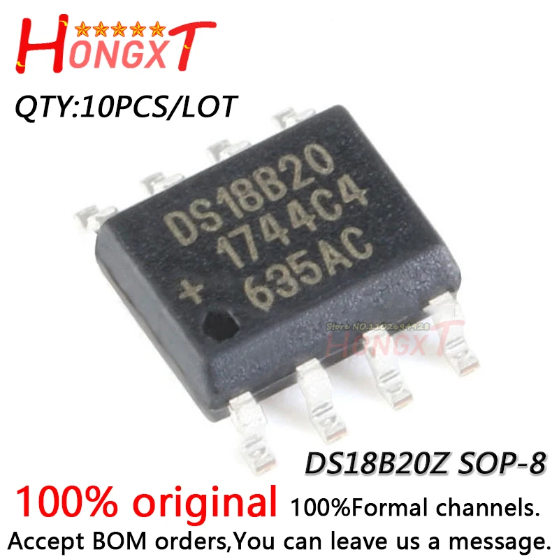 

10PCS 100% New DS18B20Z DS18B20 SOP-8.Chipset