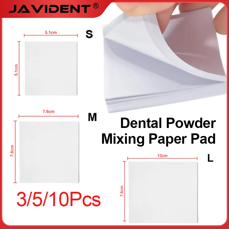 Dental Disposable Mixing Paper Thickening White Cementing Paper Lab Denture Laboratory Cement Powder Mixing Paper Material
