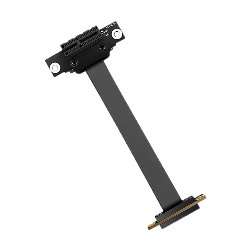2Pcs PCIE 1X Extension Cable 90 Degree, PCI-Express 3.0 1X Male To Female Riser Cable PCI-E 1X Extender Adapter 10Cm-BCBW