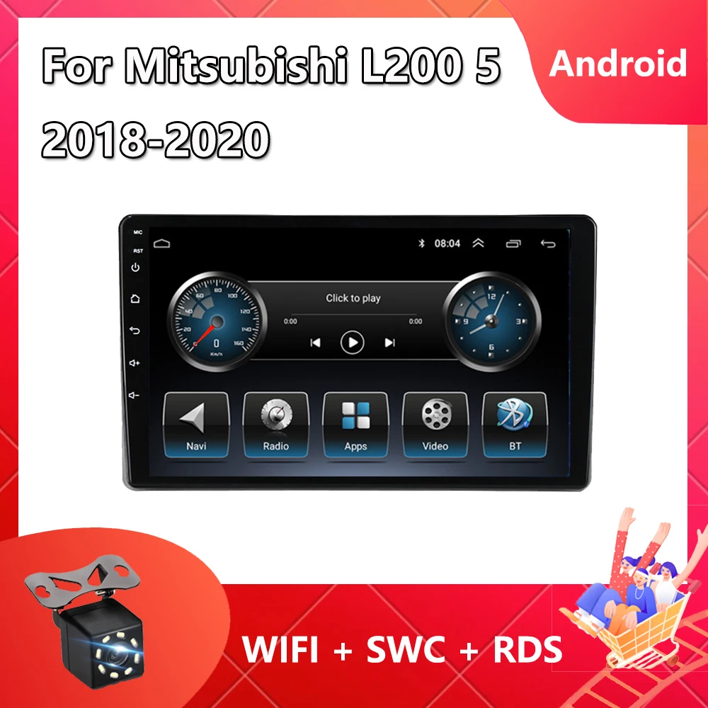 

2 Din Car Radio For Mitsubishi L200 5 2018 - 2020 Android 11 Carplay Multimedia Video Player GPS DVD Bluetooth Mirror Link WIFI