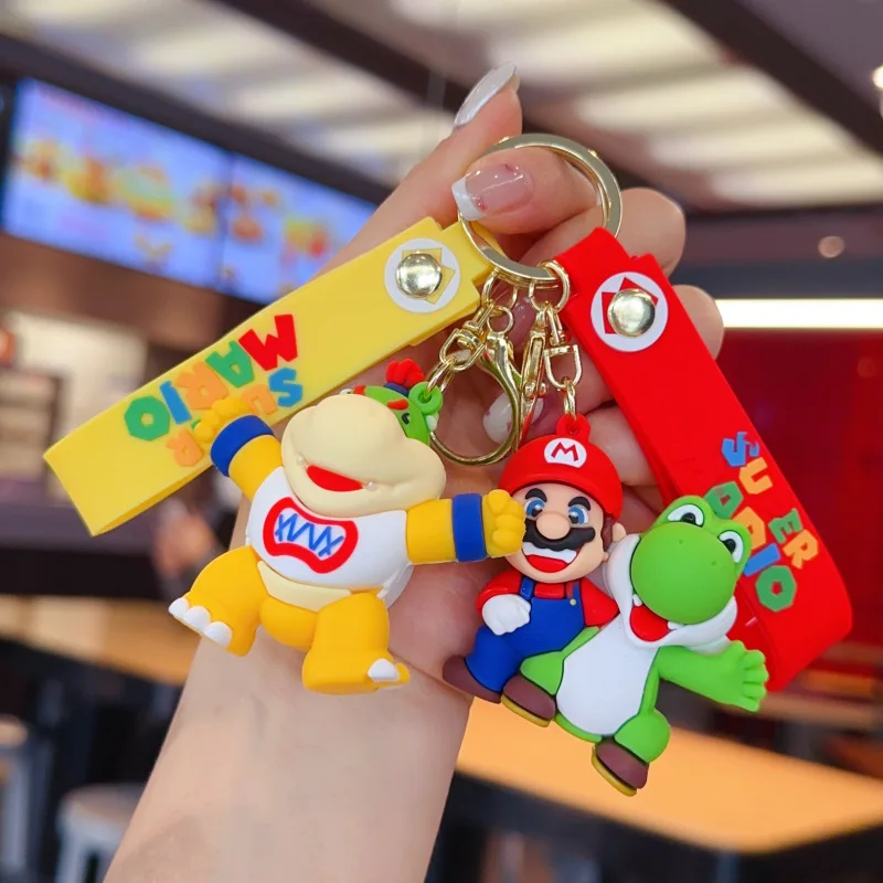 

Cartoon Mary Keychain, Cute Mario Car Keychain, Bubble Bobble Mario Doll, School Bag Pendant, Gift To Friends