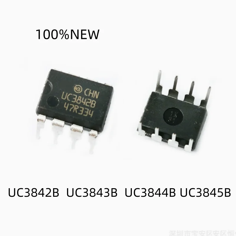 (10 Pieces) 100% New Uc3842B Uc3843B Uc3844B Uc3845B Uc3842Bn Uc3843Bn Uc3844Bn Uc3845Bn Dip-8 Power Management Chip Ic