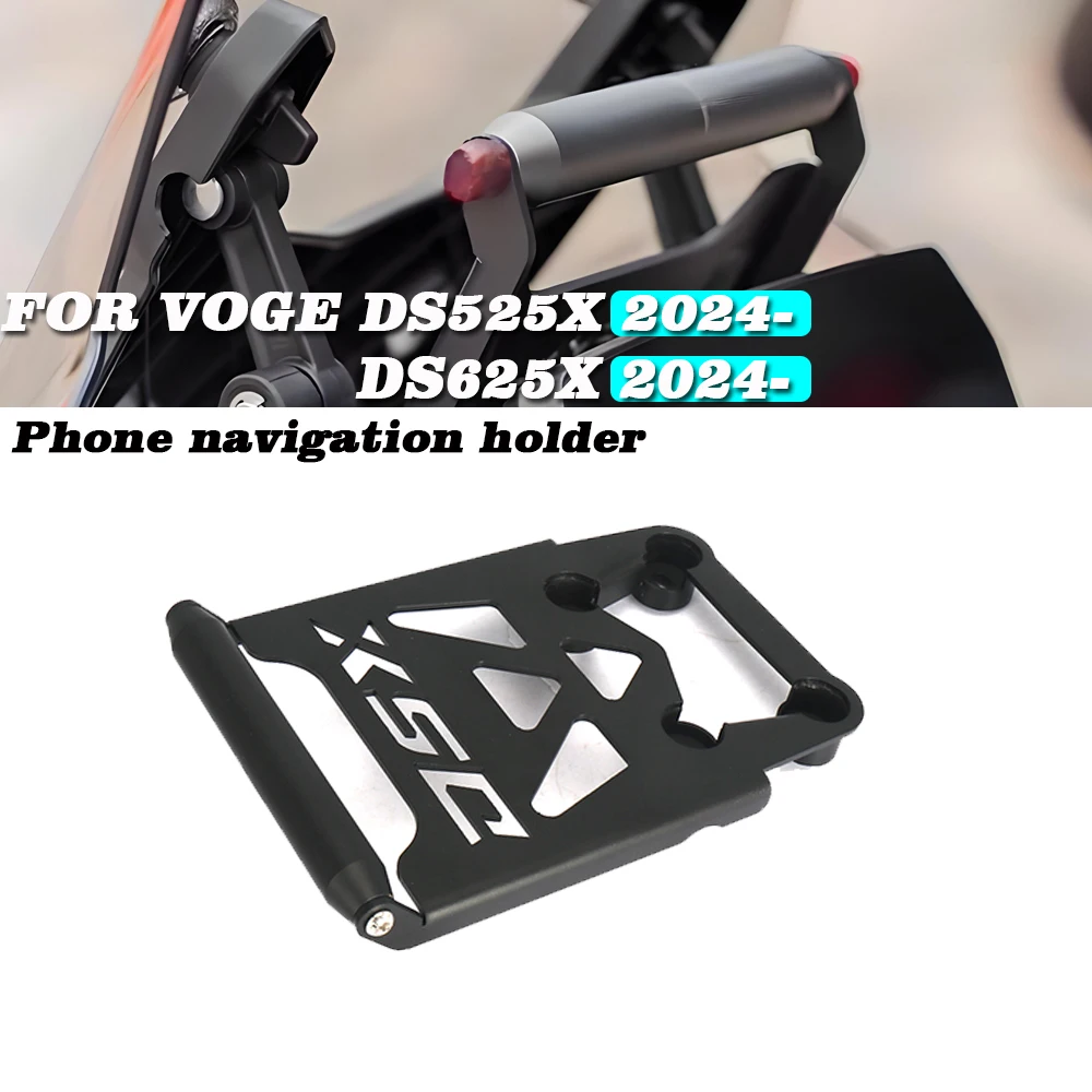 

for VOGE DS525X/DS625X 2024 - Motorcycle Accessories CNC Aluminum Alloy GPS Navigation Mount Handlebar Extension Bracket