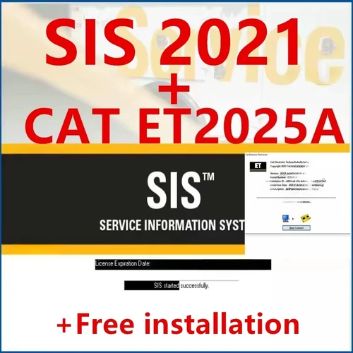 Imagen 1 del producto 2025A Cat ET 2025A Técnico electrónico + 2021 SIS para sistema de información de servicio Red Cat Reparación EPC Llave libre Softwa