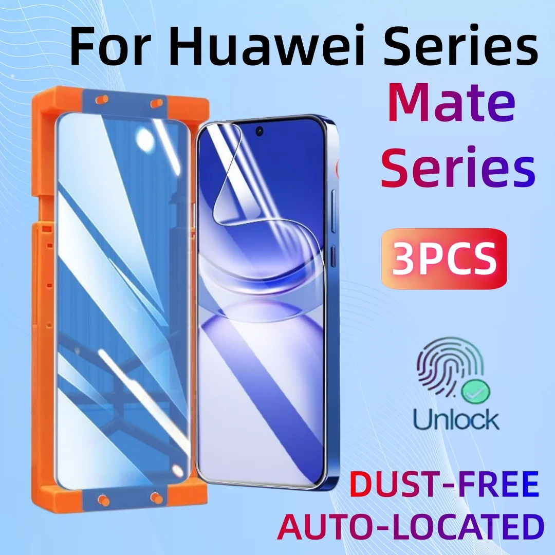 

3Pcs Screen Protector Kit for HUAWEI Pura80 Pura70 P80 P70 P60 P50 pro plus Mate 70 60 50 40 Protective Film Not Tempered Glass