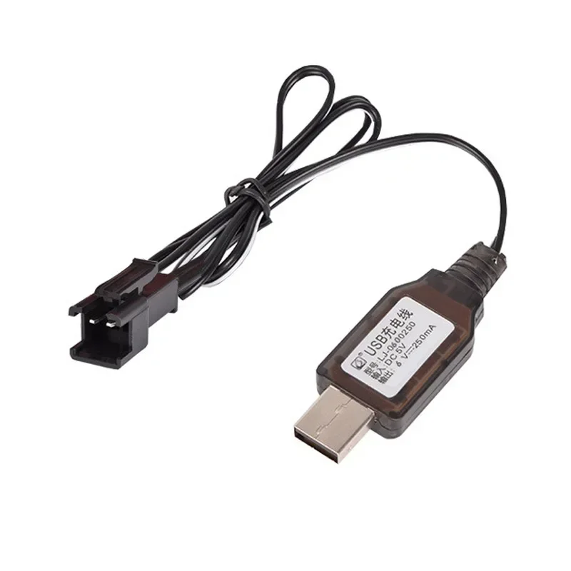 Cabo do carregador usb para bateria nimh nimh, plugue 2p, para o modelo rc, brinquedo de carregamento, 3.6v/4.8v/6v/7.2v/9.6v, 250ma, 1pcs