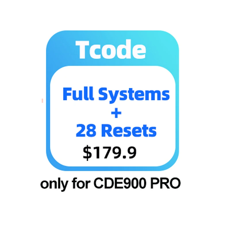 MUCAR CDE900/MUCAR CDE900 PRO Software Tcode for Expand Functions OBD2 Scanner Software Diagnostic Tools Tcode