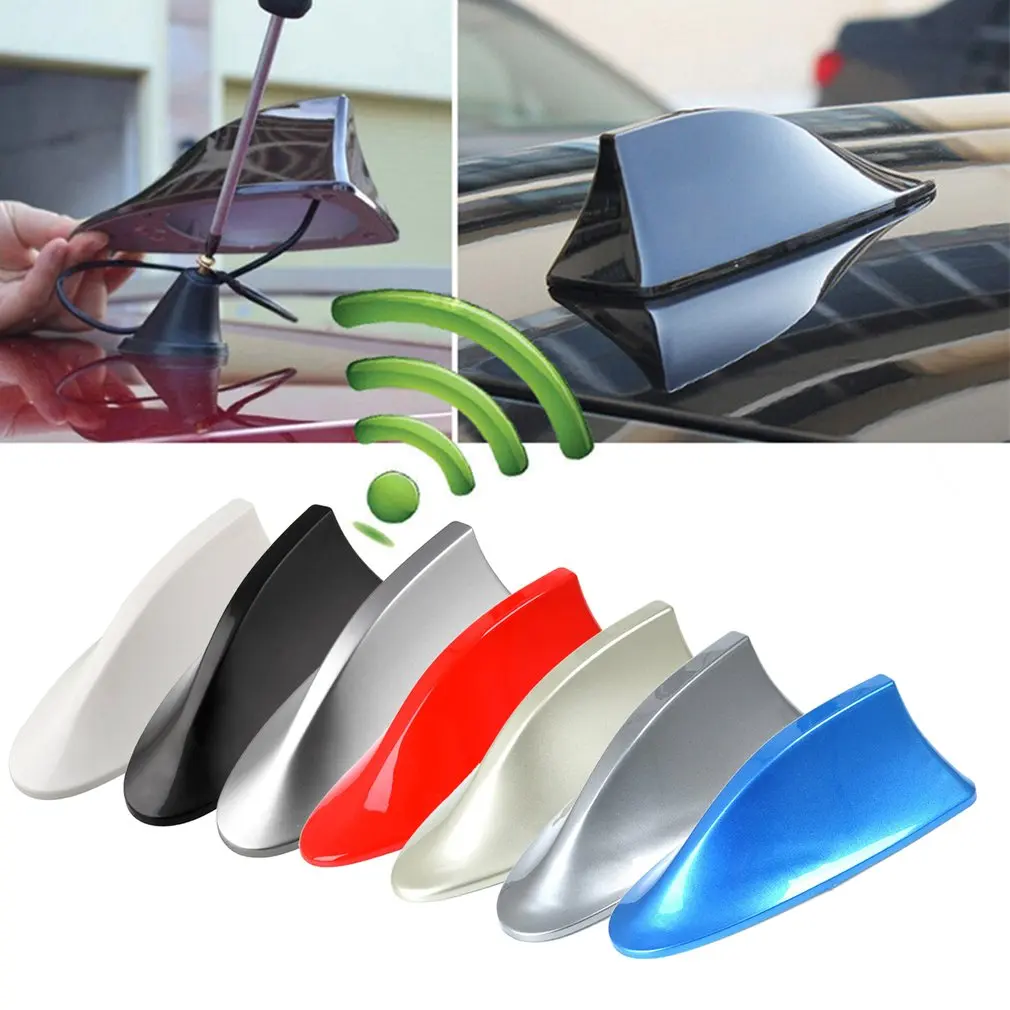 

Universal Car Shark Antenna Auto Exterior Roof Shark Fin Antenna Signal Protective Aerial Car Styling