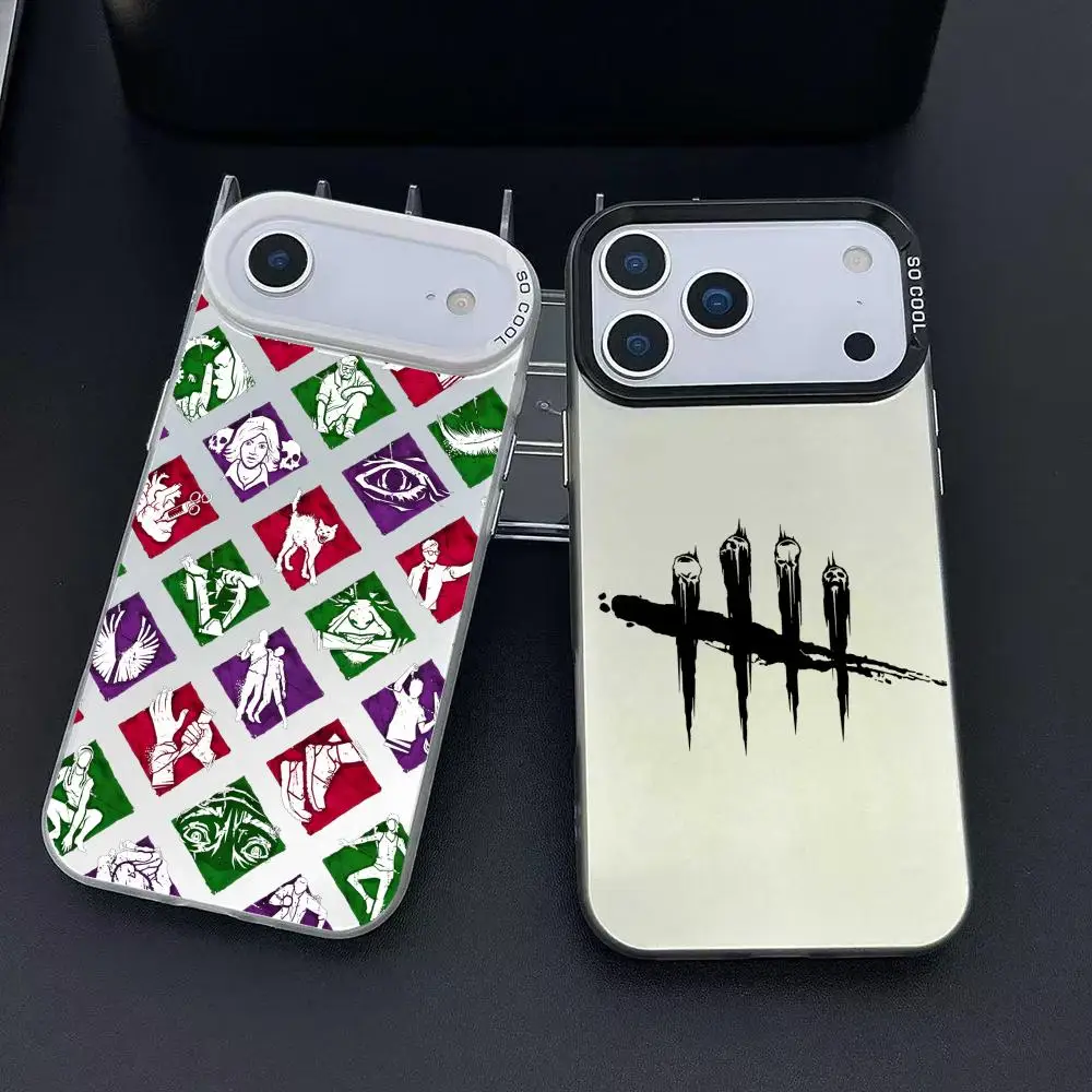 Funda para Teléfono Game D-Dead By D-Daylight para iPhone 17 16 15 14 13 12 11 Pro Max Air, Colorida, Mate, Láser, Aurora