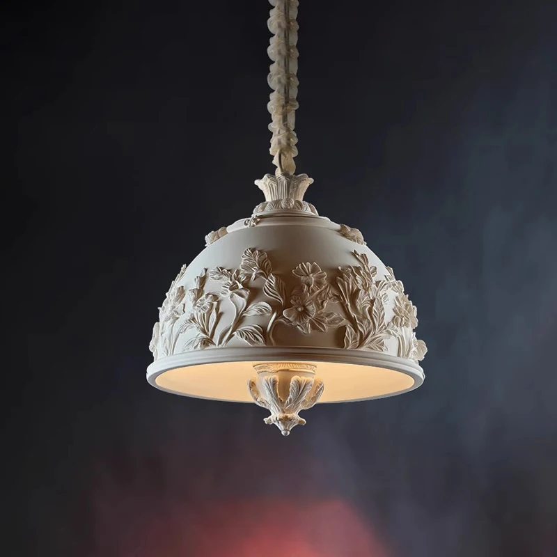 

French carved flower chandelier living room corridor hotel dining corridor chandelier