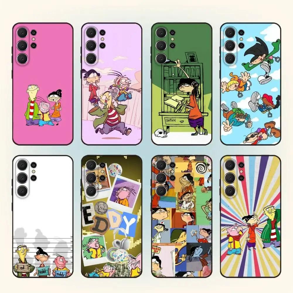 

Cute Ed E-Edd N E-Eddys Phone Case For Samsung S 25,24,23,22,30,21,10,9,Ultra,Plus,Lite,FE,4,5 G Soft Black Case