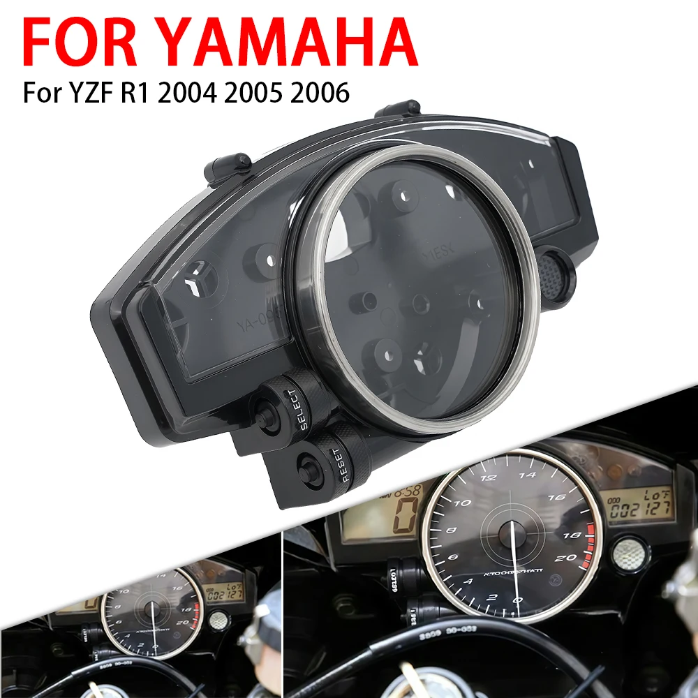 Fit For Yamaha YZF R1 2004 2005 2006 YZF R6 2006 - 2012 2013 2014 Motorcycles Instrument Shell Speedometer Tachometer Gauge Part