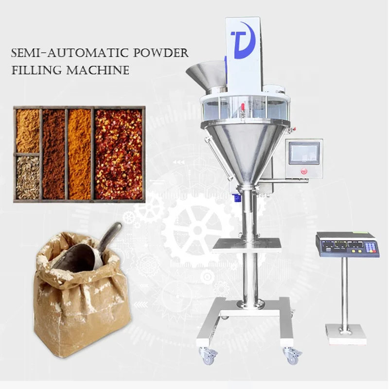 Máquina automática de embalagem de alimentos, pó elétrico, recheio de farinha, embrulho, máquina de embalagem de partículas